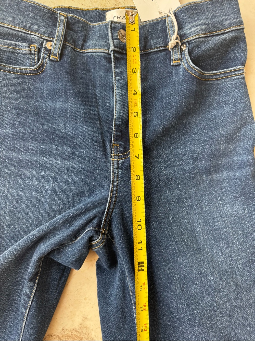 Frame Le Slim Palazzo Wide-Leg High-Rise Women’s Blue Jeans size 26 - Picture 12 of 16